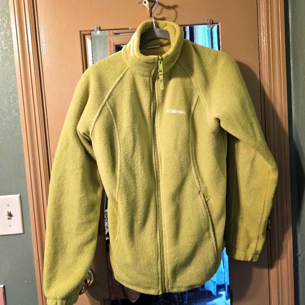 Columbia Lime Green Fleece Jacket
